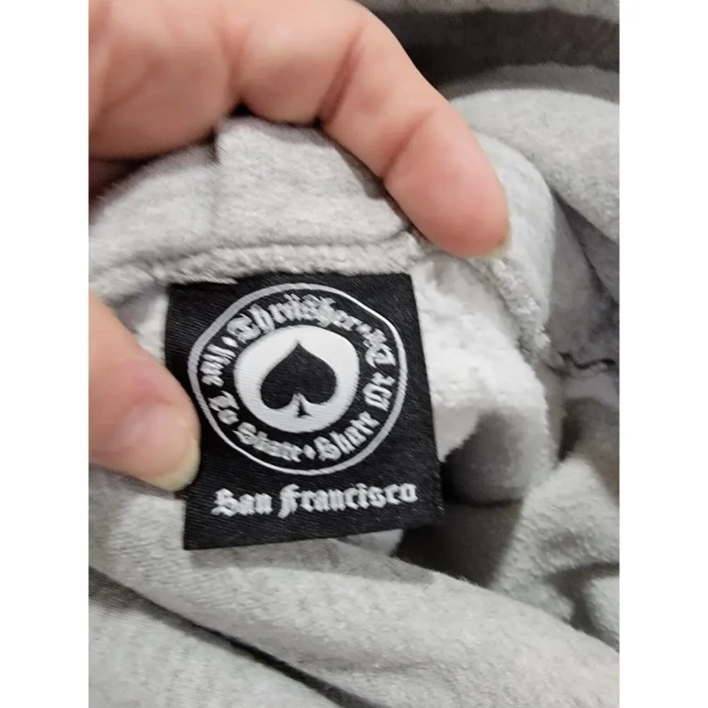 Thrasher Small Flame Magazine Graphic Grey Hoodie Sweatshirt Streetwear Skater